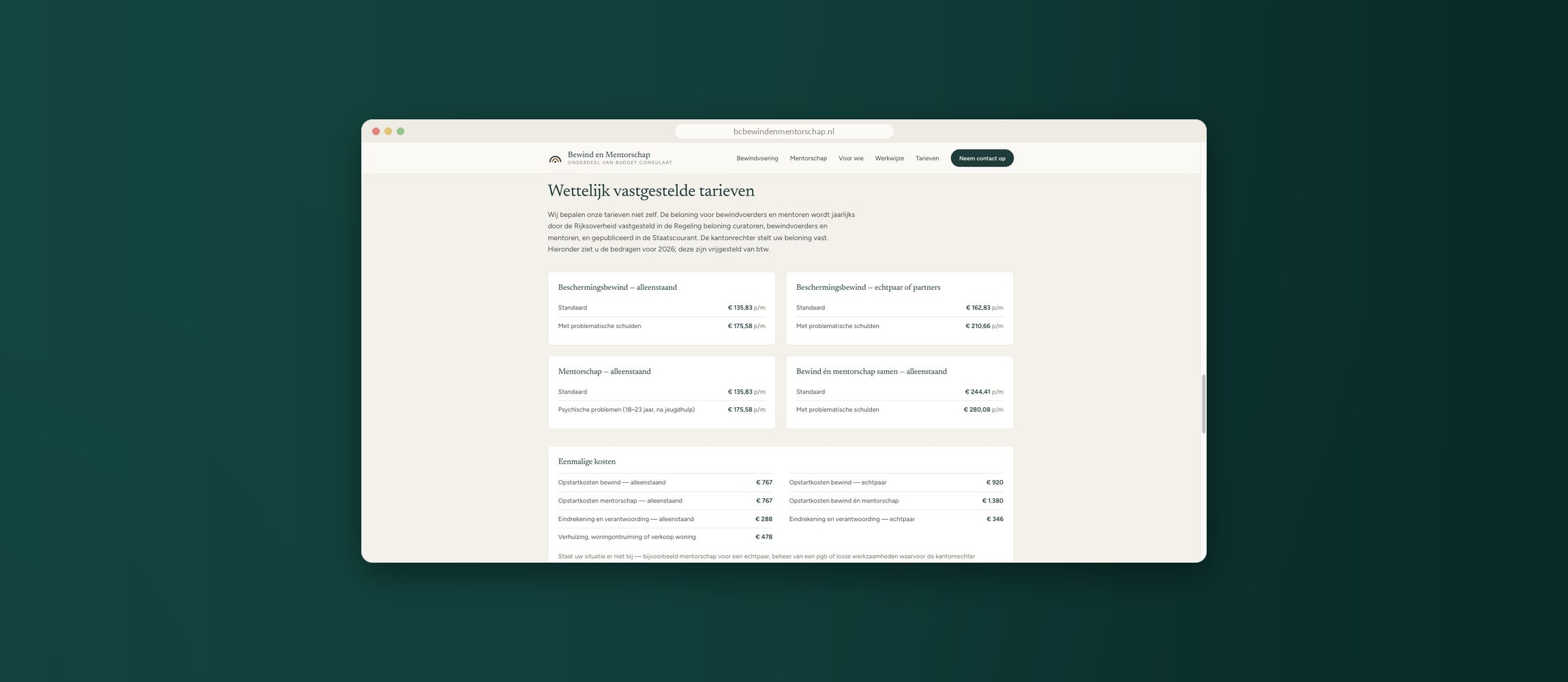 Een website die vertrouwen moet winnen voordat iemand belt