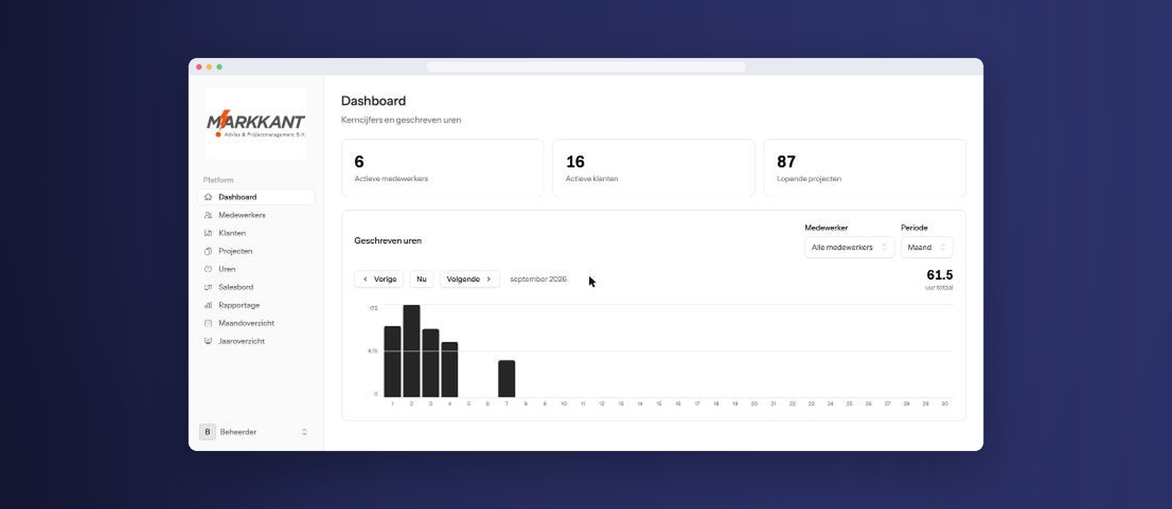 Van losse Excel-bestanden naar één applicatie voor projecten, uren en sturing