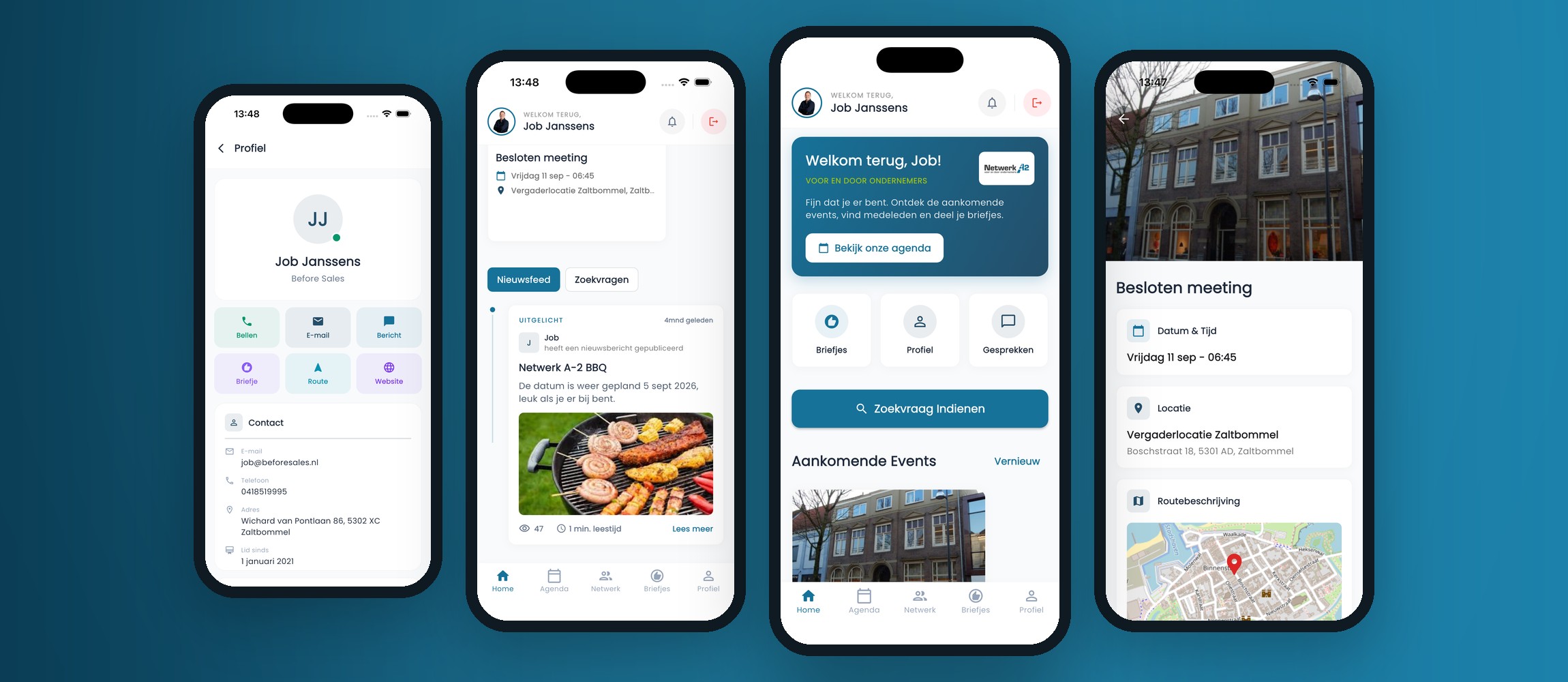 Een native netwerk-app voor Netwerk A2: aanmelden, communiceren en leads gunnen op één plek